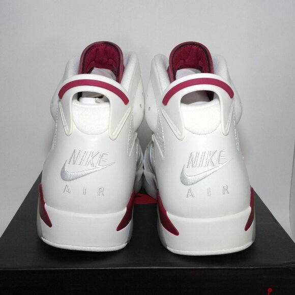 2015 Air Jordan 6 Retro Maroon 384664-116 US 11.5 DS Brand New Damaged Box - Picture 5 of 13